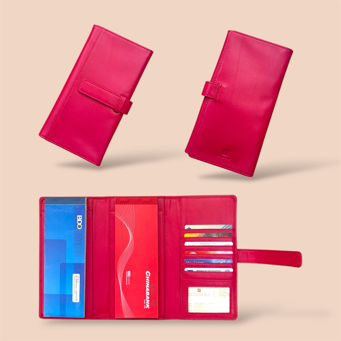 Trifold Double Checkbook Holder