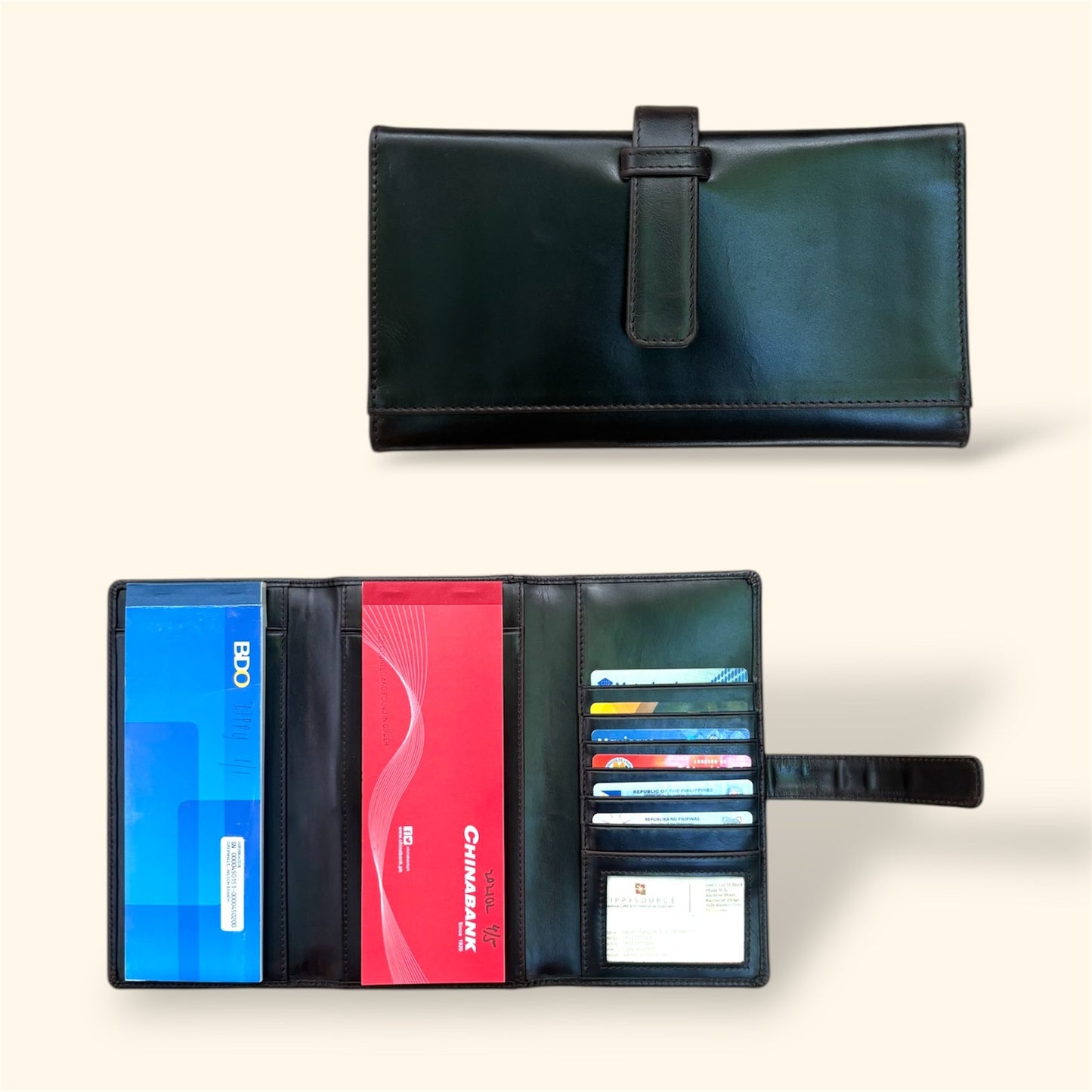 Trifold Double Checkbook Holder