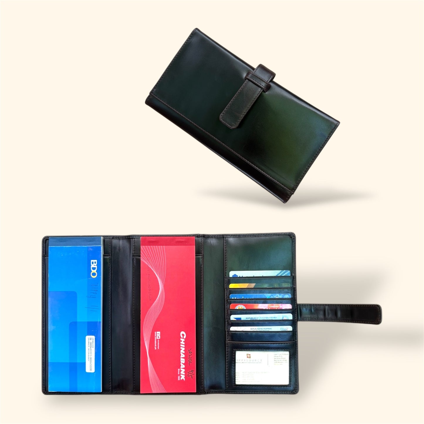 Trifold Double Checkbook Holder