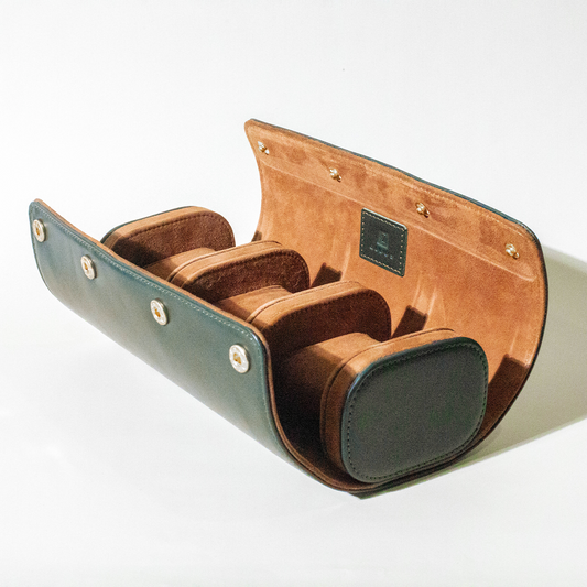 Italian Saffiano Leather Watch Roll