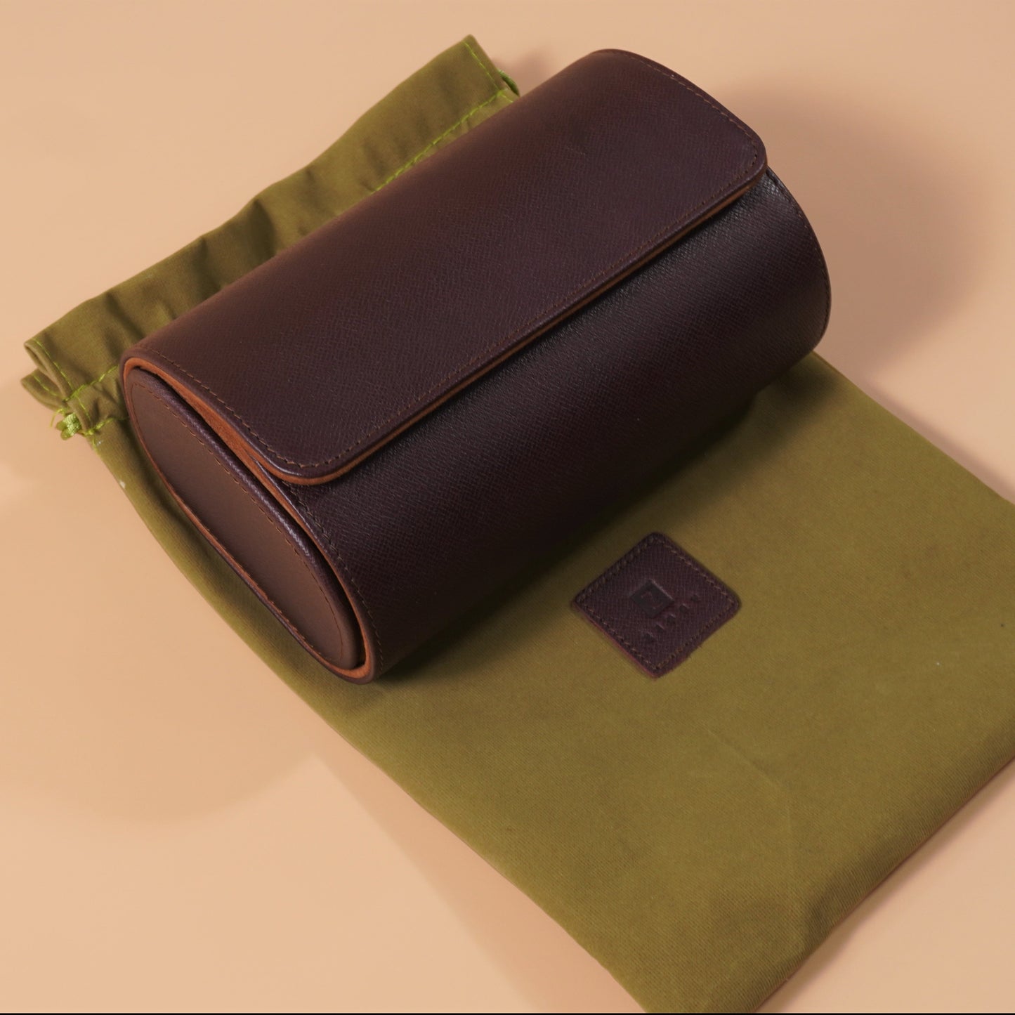 Italian Saffiano Leather Watch Roll