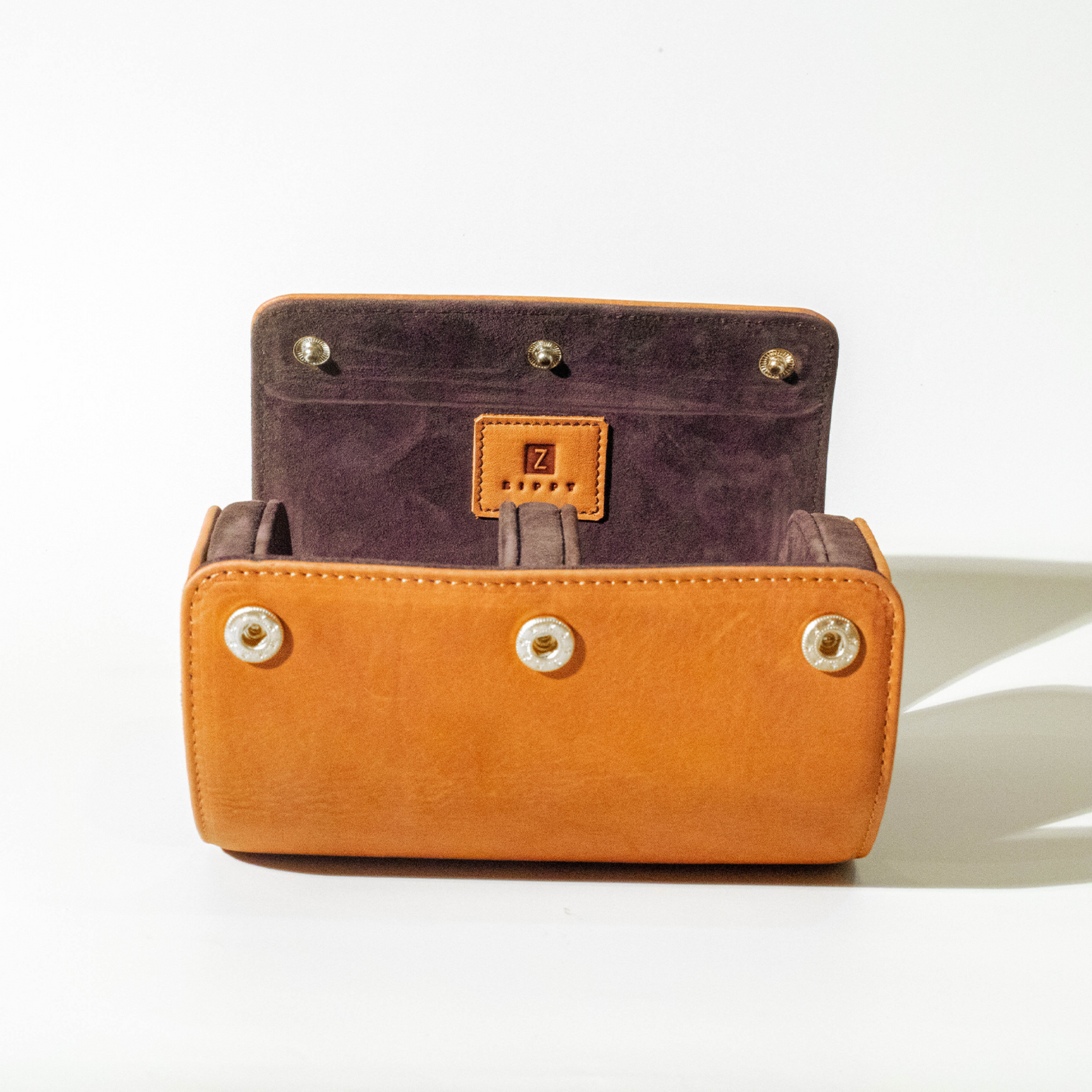 Italian Saffiano Leather Watch Roll