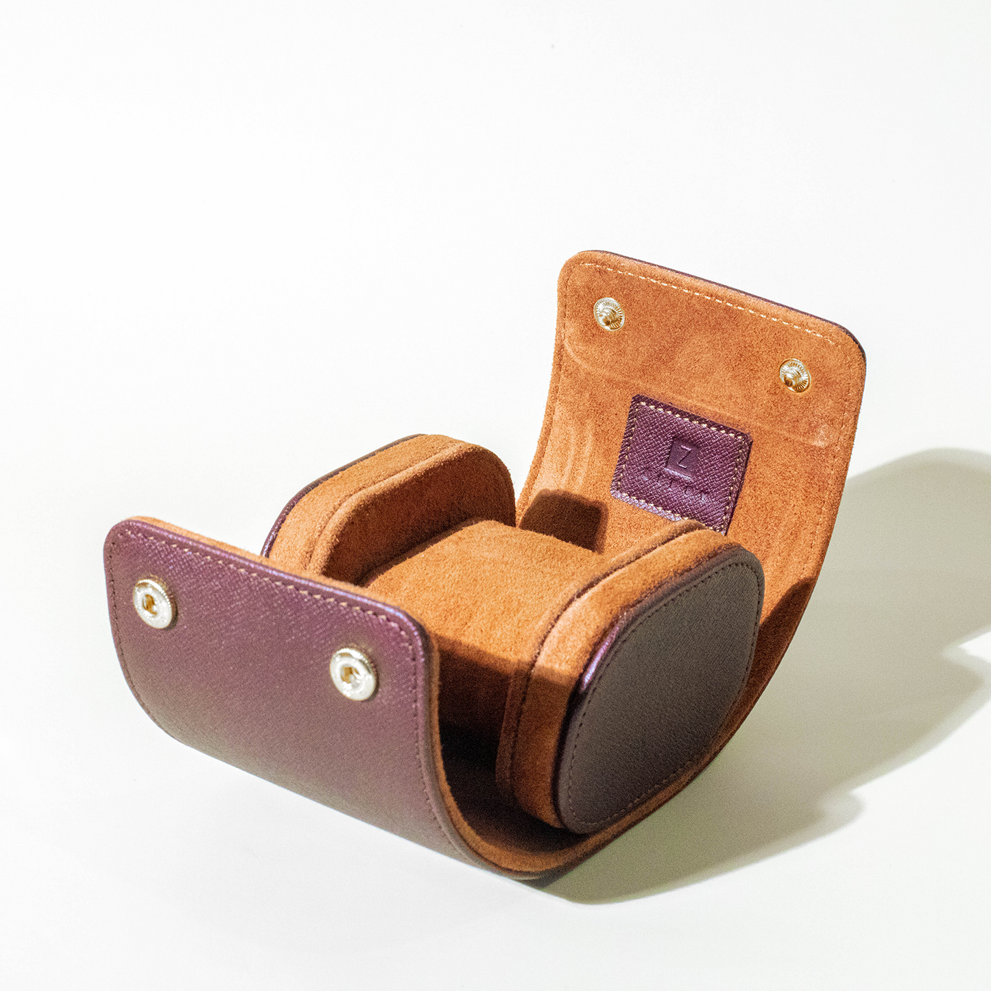 Italian Saffiano Leather Watch Roll