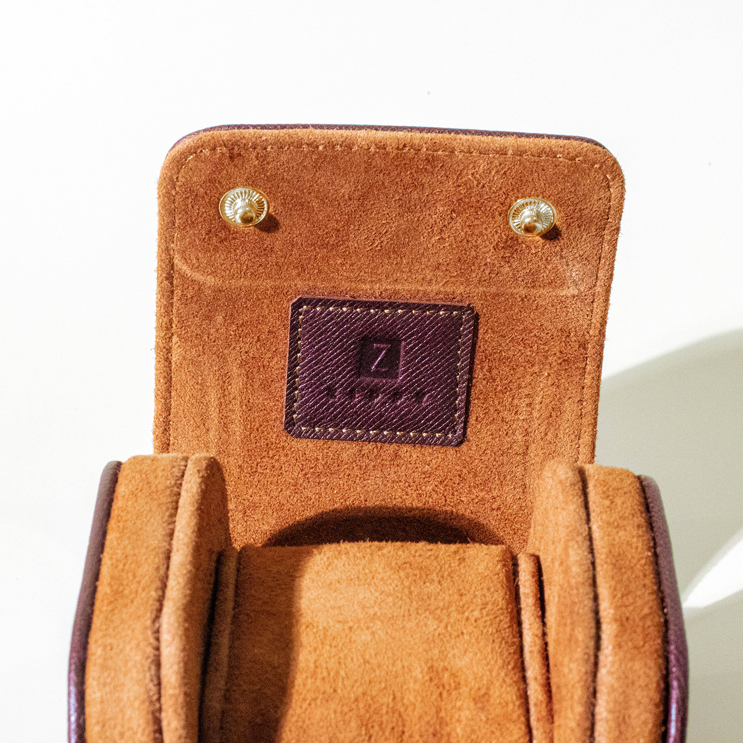 Italian Saffiano Leather Watch Roll