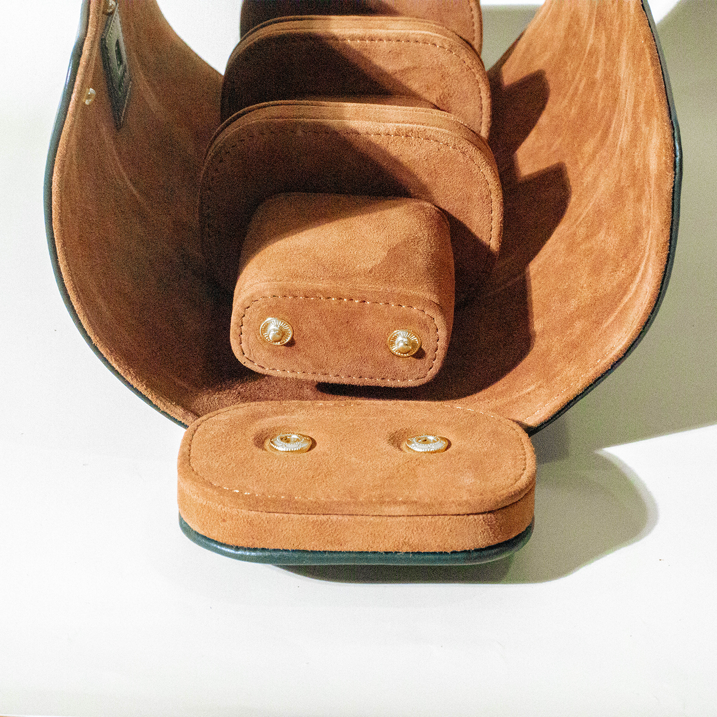 Italian Saffiano Leather Watch Roll