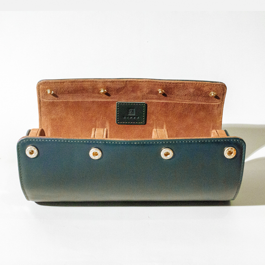 Italian Saffiano Leather Watch Roll