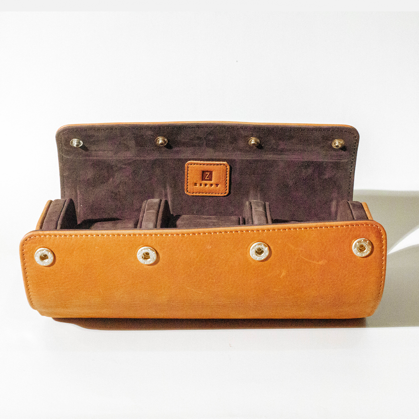 Italian Saffiano Leather Watch Roll